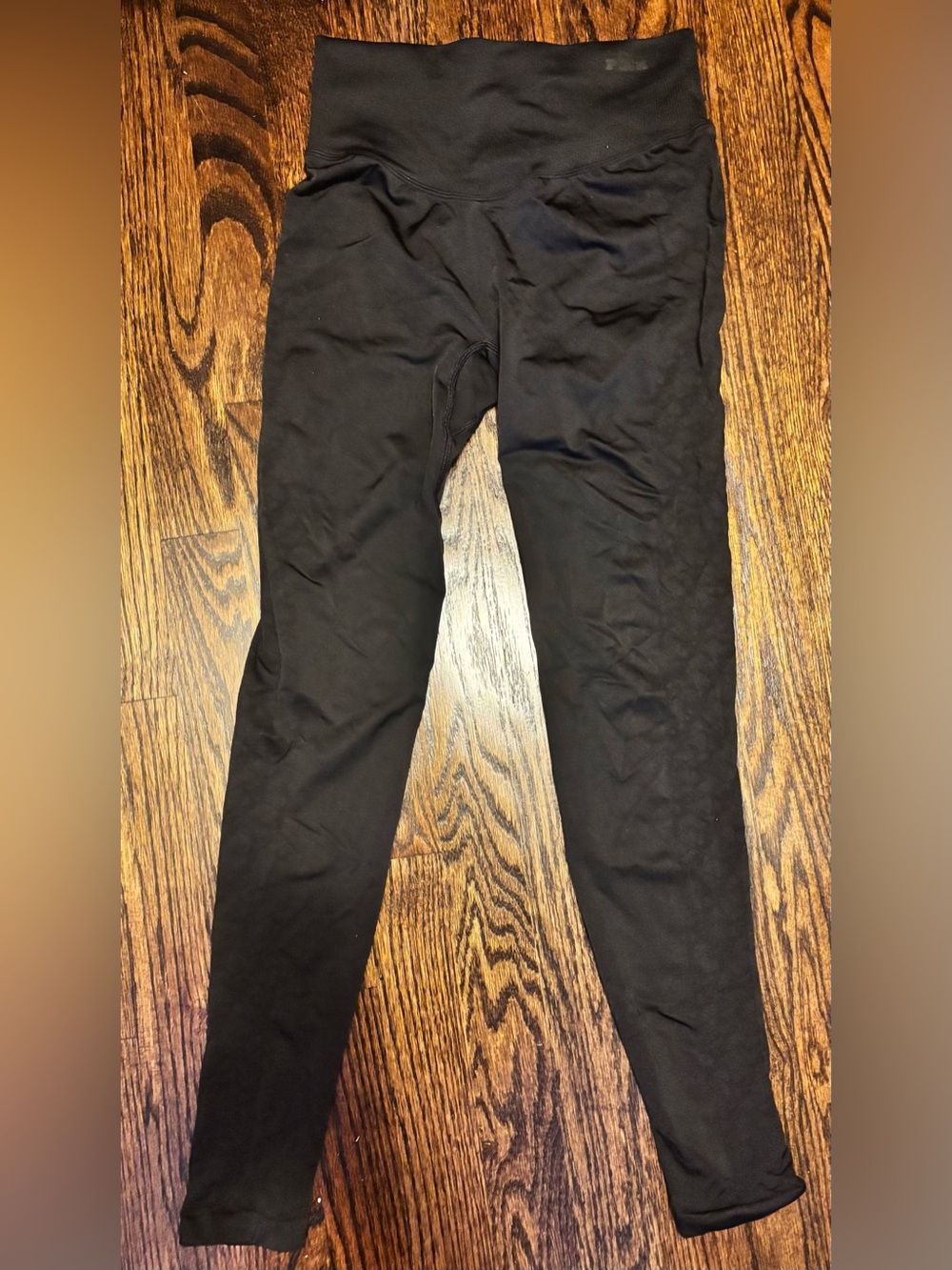 PINK Victoria's Secret Satin Black Active Leggings